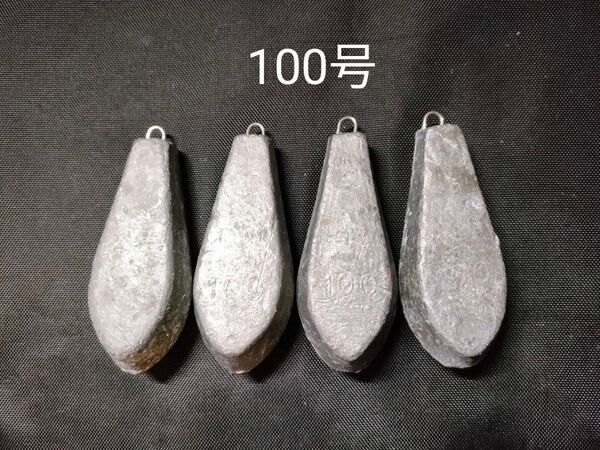 六角オモリ100号4個セット 船釣り 落とし込み