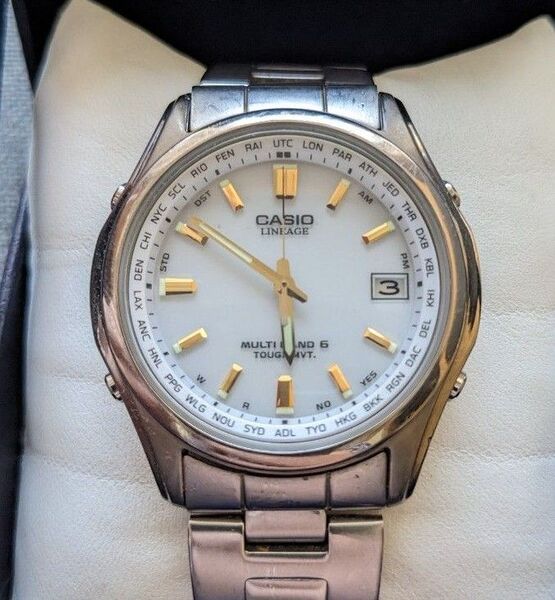 CASIO カシオ リニエージ電波ソ―ラ― ワールドタイムLIW-T100T
