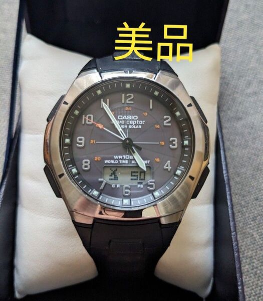 CASIO カシオ ウェーブセプター 電波ソーラーWVA-620(美品)