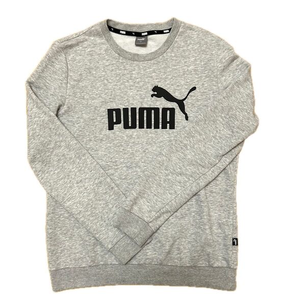 極美品 プーマ PUMA スウェット トレーナー グレー