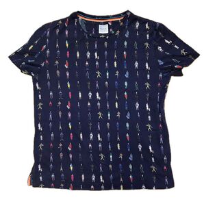 ポールスミス Tシャツ カットソー 総柄 ネービー