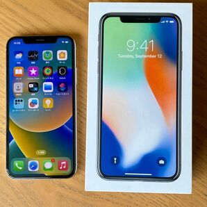 Apple iPhone X ホワイト 付属品未使用 化粧箱付き