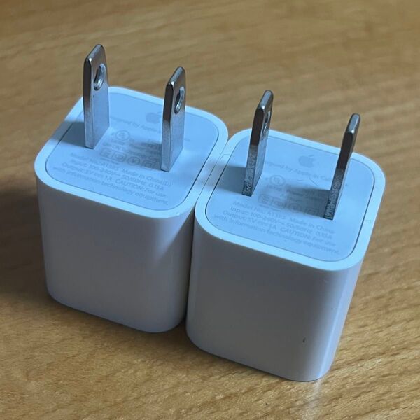【純正】Apple USB充電器ACアダプター 2個セット【A1385】