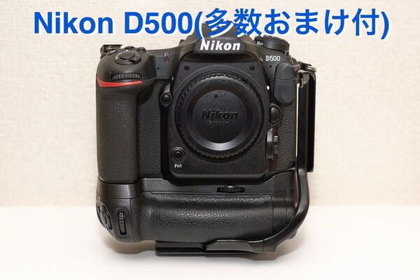 ★ Nikon D500 (多数おまけ<予備バッテリー・社外バッテリーグリップ・L型プレート>付) ニコン★