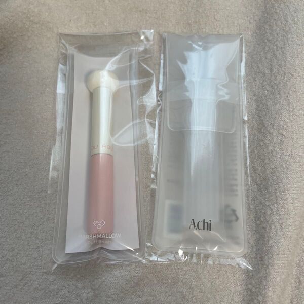 ブラシ 3点セット aouマシュマロパフ チーク A.chi リップブラシ