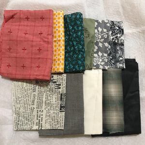 ハンドメイド用品 布地の大きさ様々(ハギレ含む)セット