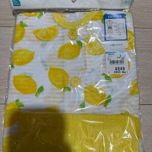 夏用 95cm 半袖パジャマ 女児女の子 パジャマ 西松屋 ボタン