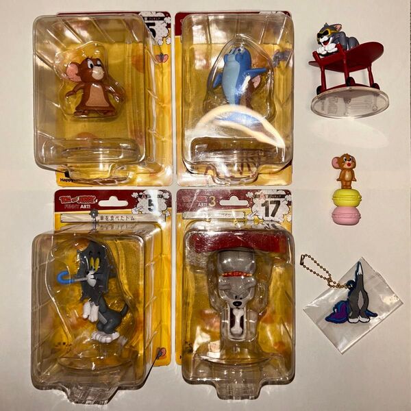 Happyくじ『TOM and JERRY FUNNYART!』3 A賞&B賞フィギュア5点セット+おまけ付き