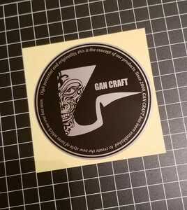 Gan Craft　　ガンクラフト　ステッカー シール　ブラック　黒字　ジョイクロ　ジョインテッドクロー　FISHING 釣具 ルアー