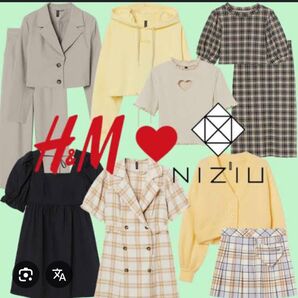 H&M NiziUコラボ NINA着用 ギンガムチェックセットアップ