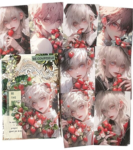 K-400-7 ☆残り1点☆コラージュ素材 平袋 素材シート 男の子 おすそ分け