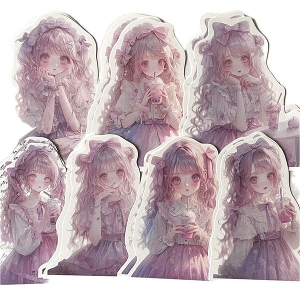 K-404-2 ☆1点限定☆コラージュ素材 素材シート 女の子 おすそ分け