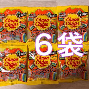 【6袋】クラシエ チュッパチャップス サワーバイト グミ ミックスフルーツ味
