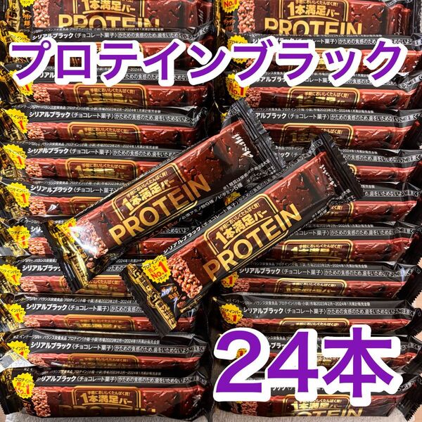 【24本】一本満足バープロテインブラック プロテイン15g シリアルブラック