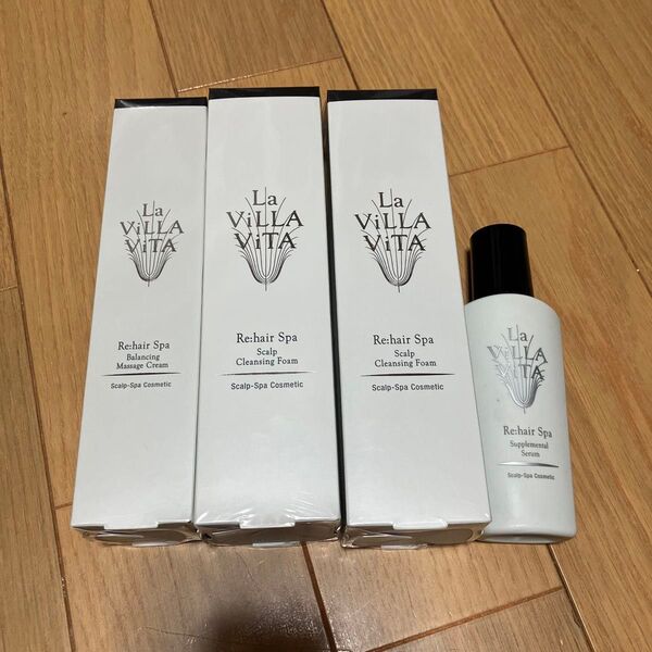 ラヴィラヴィータ リヘアスパ スカルプクレンジングフォーム マッサージクリーム サプリメンタルセラム La ViLLA ViTA