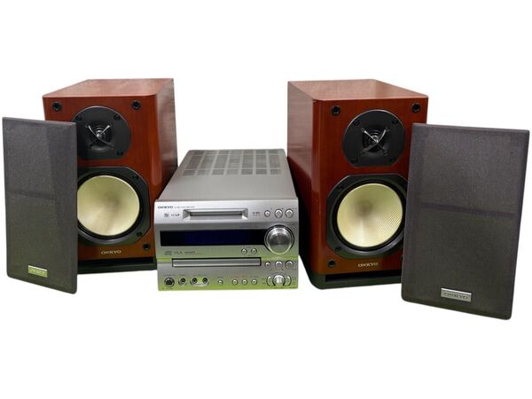 【中古】ONKYO FR-N9X コンポ CD MD スピーカー アンプ