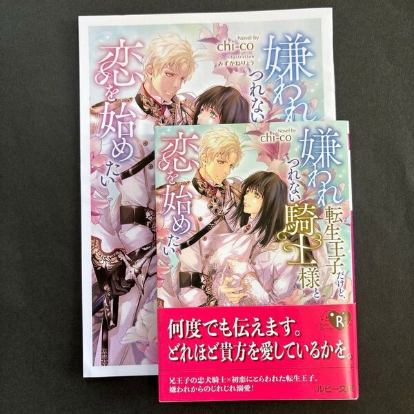 嫌われ転生王子だけど、つれない騎士様と恋を始めたい (角川ルビー文庫 R175-16) chi‐co/著