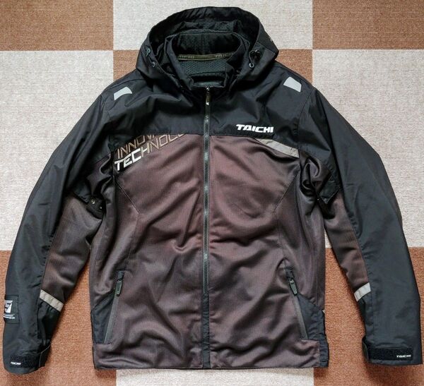 【美品だけどワケアリ】RS TAICHI RSJ341 バイクジャケット XLサイズ|胸・背中・肩・肘に純正プロテクター付属