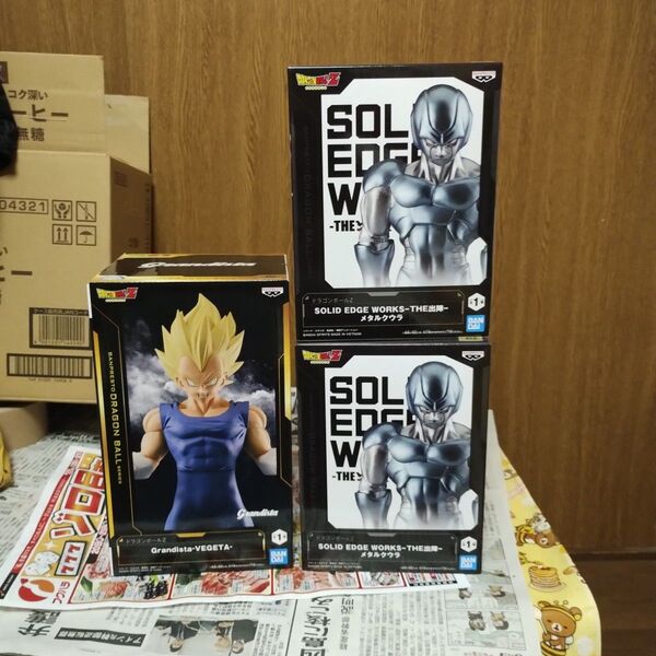 ドラゴンボールZ フィギュア3種 Grandista ベジータ&メタルクウラ2個セット