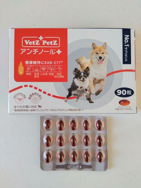 アンチノール プラス 15粒 犬用 栄養補助 サプリメント お試し +