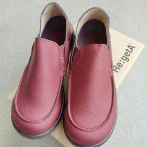 Re:getA リゲッタ R-328 軽量 スリッポン シューズ 2.5cmヒール 歩きやすい ローヒール スリッポン