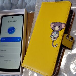 Xiaomi Redmi Note 10T レイクブルー 手帳型ケース(ネコ)、フィルムセット