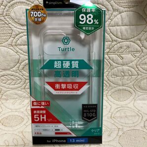 simplism iPhone13mini用スマホケース Turtle クリア 新品未開封