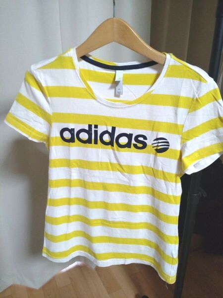 【adidas NEO】アディダス ネオ ボーダー 半袖 Tシャツ Lサイズ