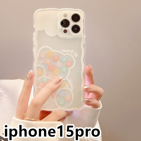 iphone15proケース カーバー TPU 可愛い お洒落 軽量 ケース 耐衝撃 高品質150