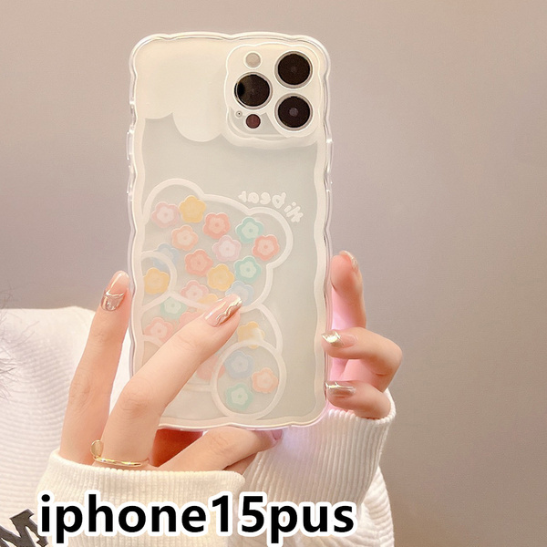 iphone15plusケース カーバー TPU 可愛い お洒落 韓国 軽量 ケース 耐衝撃 高品質150