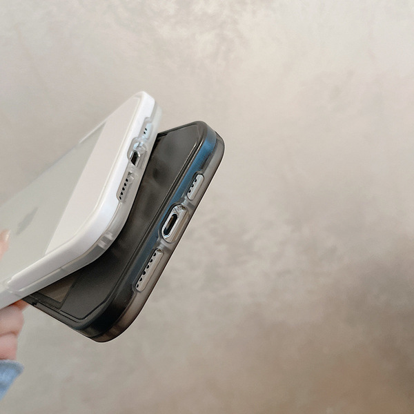 iphone11proケース カーバー スタンド付き 半透明 お洒落 韓国 軽量 ケース 耐衝撃 高品質 ブラック257