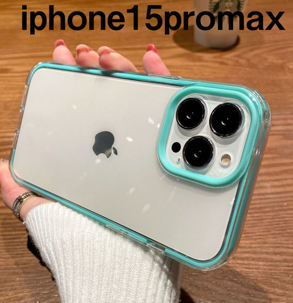 iphone15promaxケース カーバー TPU 可愛い おしゃれ ブルー 軽量 ケース 耐衝撃 6