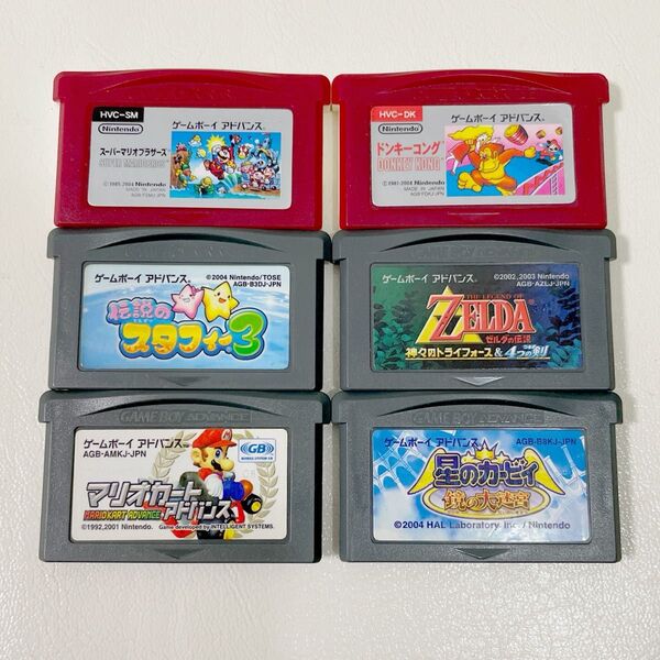 GBA ソフト まとめ売り ゲームボーイアドバンス カセット マリオ カービィ