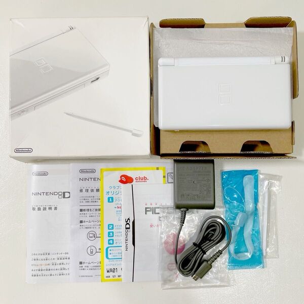 DSライト 本体 クリスタルホワイト 充電器 lite ニンテンドー 白