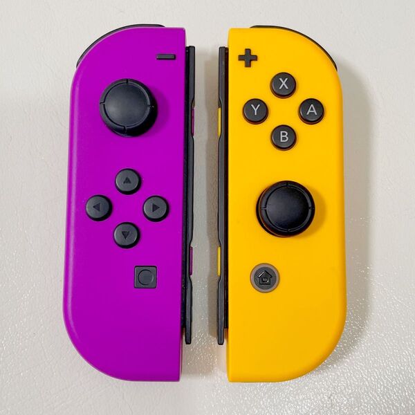 ニンテンドーSwitch ジョイコン 左 右 純正品 ネオンパープル オレンジ
