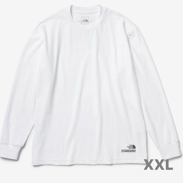 ノースフェイス スタンダード限定 ロンT スタンダードヘムロゴティー ホワイト ロンT 白 長袖Tシャツ