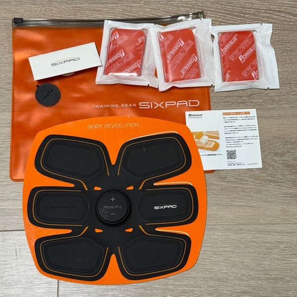【美品】電池式 SIXPAD シックスパッド MTG アブズフィット Abs Fit ジェルシート(6枚)3セット付き