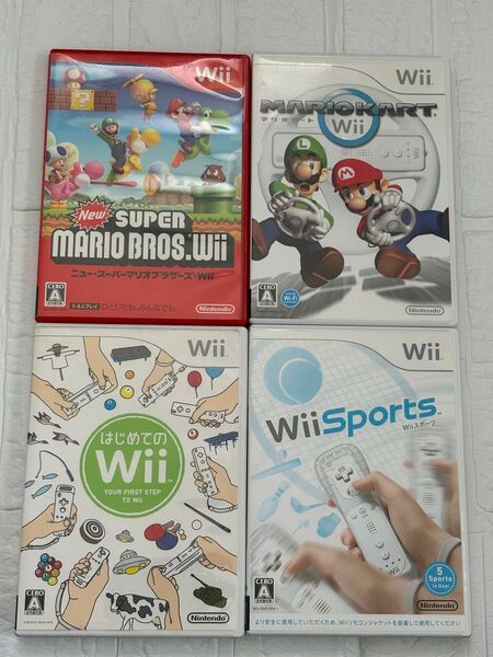 マリオカート ニュースーパーマリオブラザーズ Wii Sports はじめてのWii ソフト マリカー
