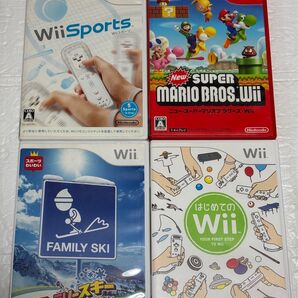 ニュースーパーマリオブラザーズ Wii Sports はじめてのWii ファミリースキー ソフト