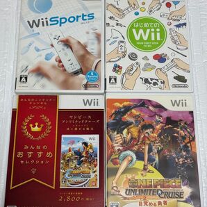 Wii Sports はじめてのWii ワンピース アンリミテッドクルーズ エピソード1&2 ソフト