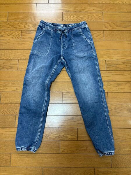 【GAP】デニムジョガーパンツ M ブルー