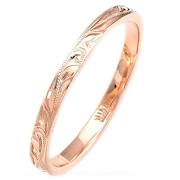 【大人気!】指輪 レディース ハワイアン ジュエリー 4mm幅 リング ピンキーリング ファッション アクセサリー