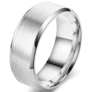 【大人気!】指輪 メンズ リング ステンレス 8mm シンプル ファッション アクセサリー