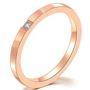 【大人気!】指輪 レディース 一粒 ジルコニア リング ピンキーリング プロポーズ アクセサリー