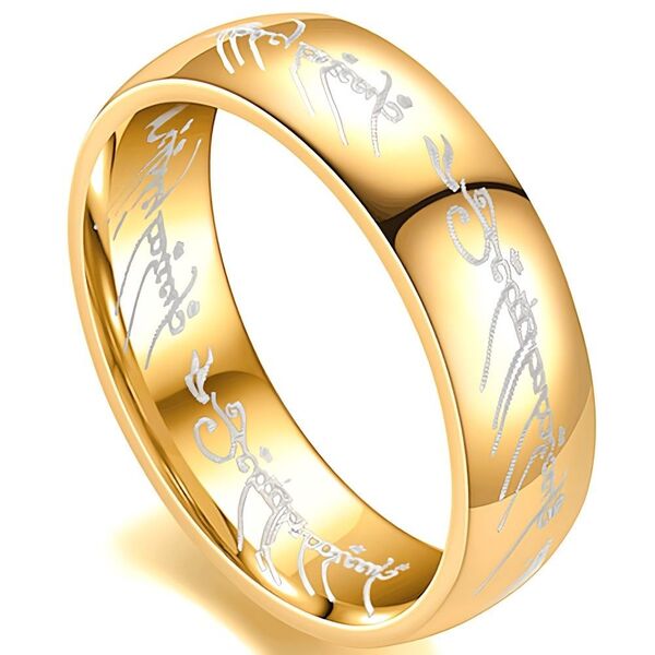 【売れ筋!】指輪 メンズ リング ロードオブザリング 力の指輪 チタン ファッション アクセサリー ダイヤモンド