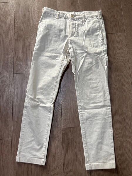 ユニクロ UNIQLO チノパン ホワイト 白色 76cm(股下74cm) 美品