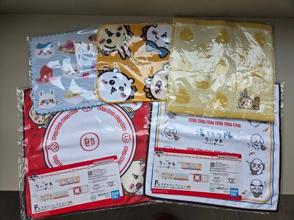 ちいかわ タオルセット みんなでラーメン モグモグ本舗 シーサーのおみやげやさん ちいかわベーカリー