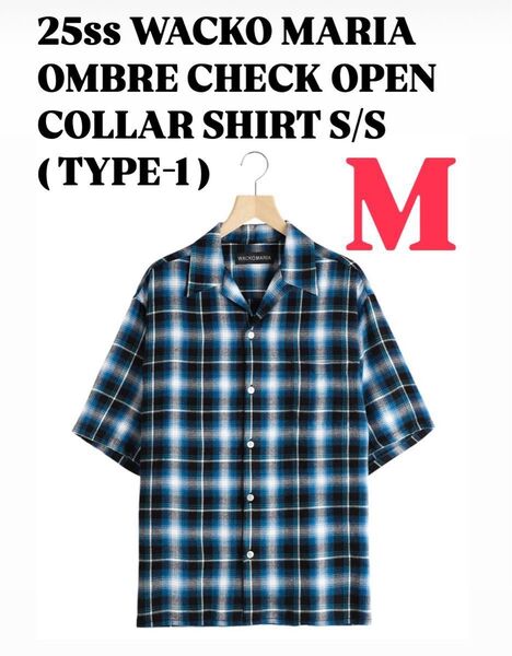 25ss WACKO MARIA OMBRE CHECK OPEN SHIRT