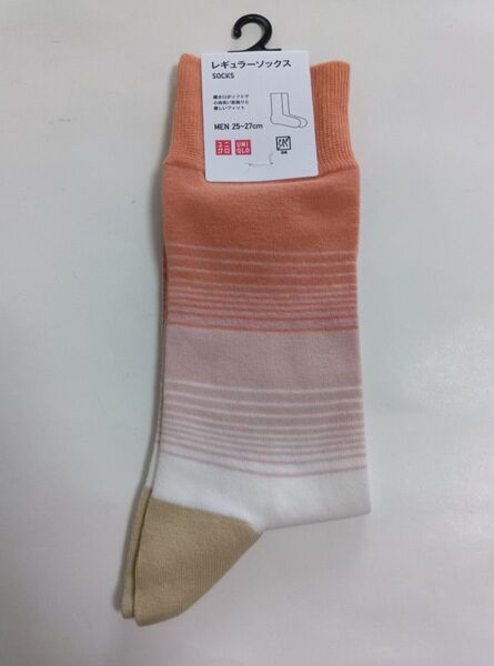 靴下 ユニクロ 1足 未使用品 25-27cm