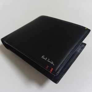 ポール・スミス 二つ折り財布 黒 新品未使用品 箱付き